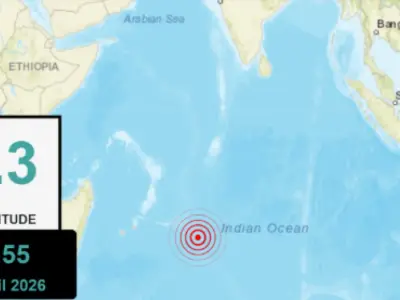 ރާއްޖޭގެ ދެކުނުގެ 2،553 ކިލޯމީޓަރު ދުރަށް ބިންހެލުމެއް އަތުވެއްޖެ