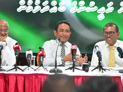 މުޒާހަރާއިން ތިން ރައީސުން އެއްކޮށް ފެނުން ވަރަށް ގާތް: ރައީސް ޔާމީން
