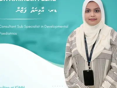 ރާއްޖޭގެ ފުރަތަމަ ޑިވެލޮޕްމެންޓް ޕީޑިއެޓްރިޝަން، ޑރ. ފަޒްނާ އަވަހާރަވެއްޖެ